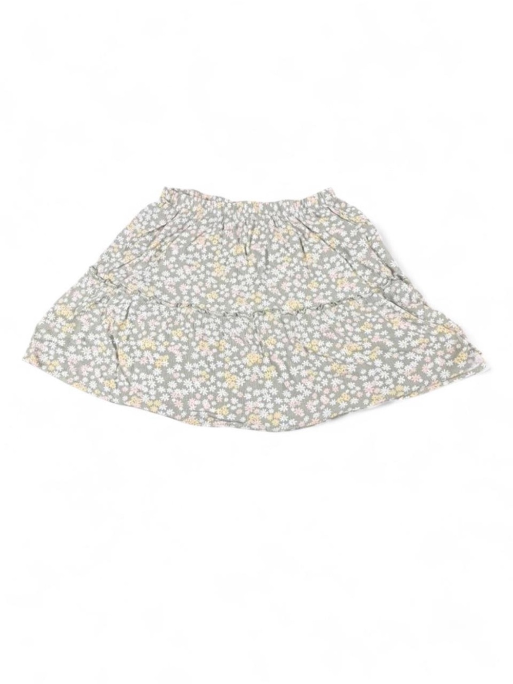 Soft Girl Floral Tiered Mini Skirt Cottagecore Coquette Spring Size L